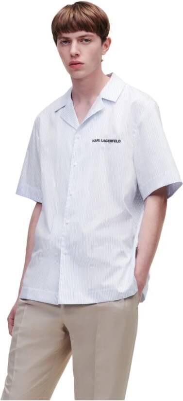 Karl Lagerfeld Shirt met korte mouwen Wit Heren