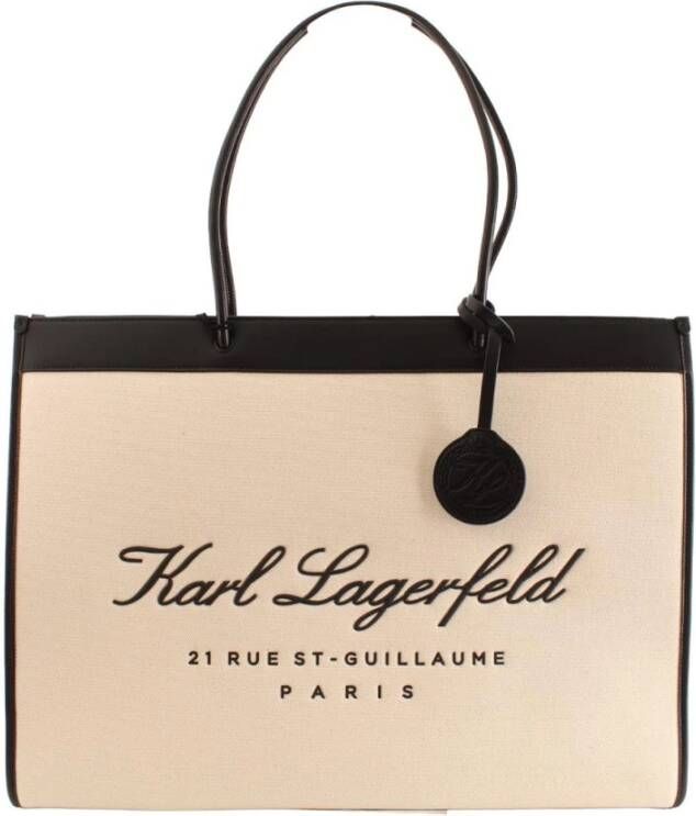 Karl Lagerfeld Totes Hotel Karl Tote in crème