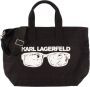 Karl Lagerfeld Shoppers Element Canvas Tote in zwart - Thumbnail 1