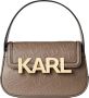 Karl Lagerfeld Crossbody bags Letters Embossed Satchel in taupe - Thumbnail 4