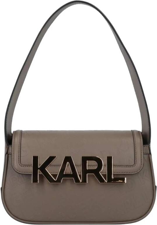 Karl Lagerfeld Shoulder Bags Bruin Dames