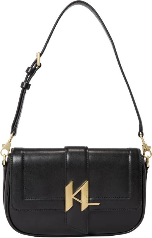 Karl Lagerfeld Hobo bags K Saddle Crossbody Bag in zwart