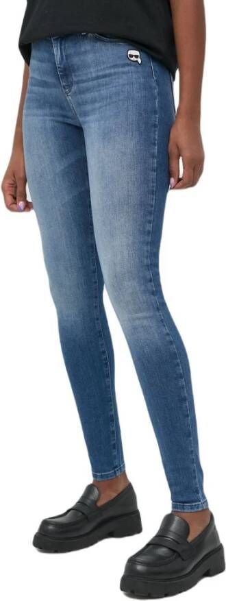 Karl Lagerfeld Slimfit-jeans Blauw Dames