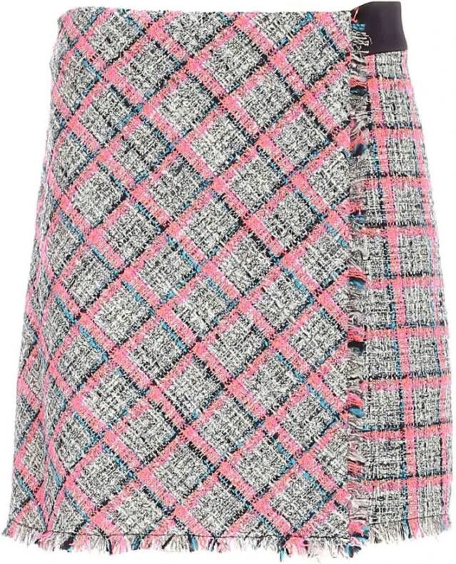 Karl Lagerfeld Kleurrijke korte portemonnee rok Pink Dames