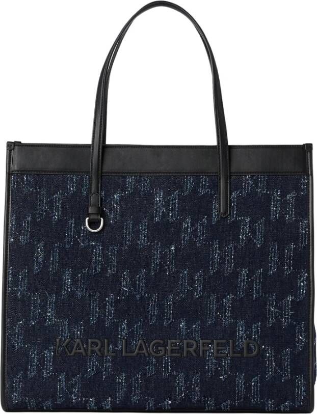 Karl Lagerfeld Skuare grote spijkerbroek Blauw Dames
