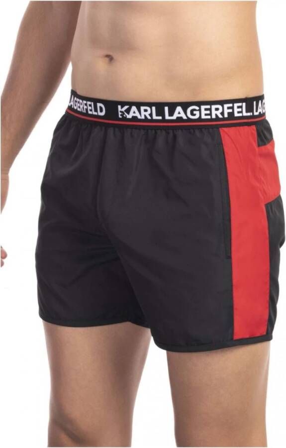 Karl Lagerfeld Beachwear Zwembroek met labelpatch