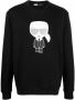 Karl Lagerfeld Sweatshirt met labelprint - Thumbnail 2