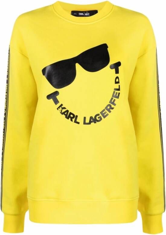 Karl Lagerfeld Sweatshirt Yellow Heren