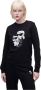 Karl Lagerfeld Sweatshirt Ikonik 2.0 Zwart Dames - Thumbnail 1