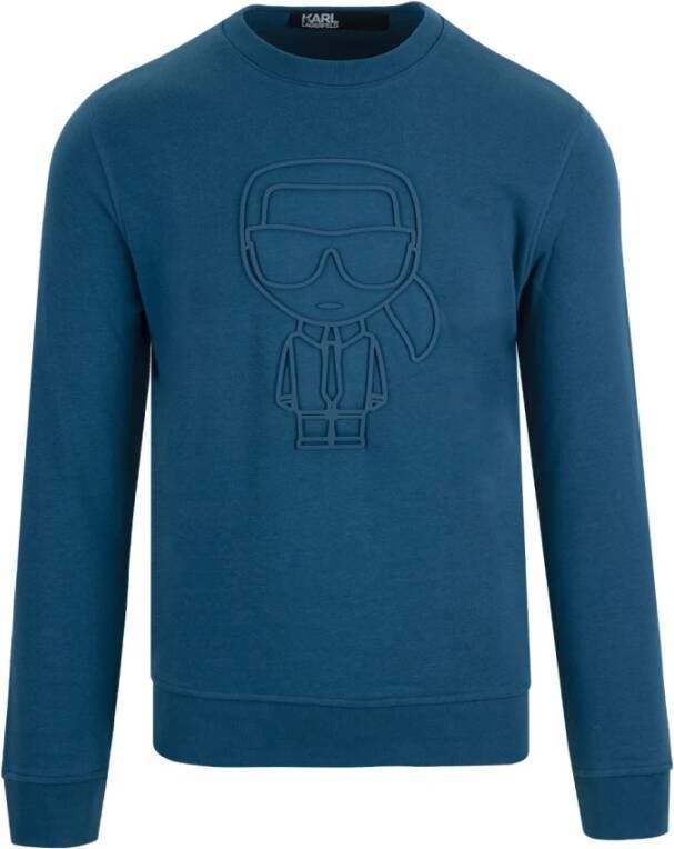 Karl Lagerfeld Sweatshirts Hoodies Blauw Heren