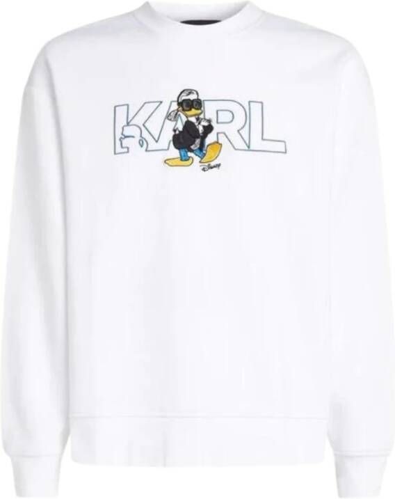 Karl Lagerfeld Geborduurde Sweater White Dames