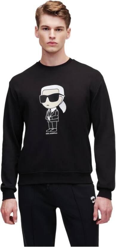 Karl Lagerfeld Sweatshirt Ikonik 2.0 Zwart Heren