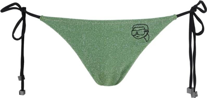 Karl Lagerfeld Swimwear bodem ikonik 2.0 Lurex snaar bodem Groen Dames