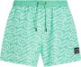 Karl Lagerfeld Swimwear Bottom Wave All-Over Print Short Boardshorts Groen Heren - Thumbnail 1