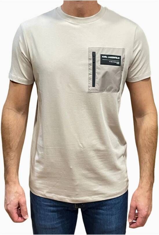 Karl Lagerfeld T-shirt Beige Heren