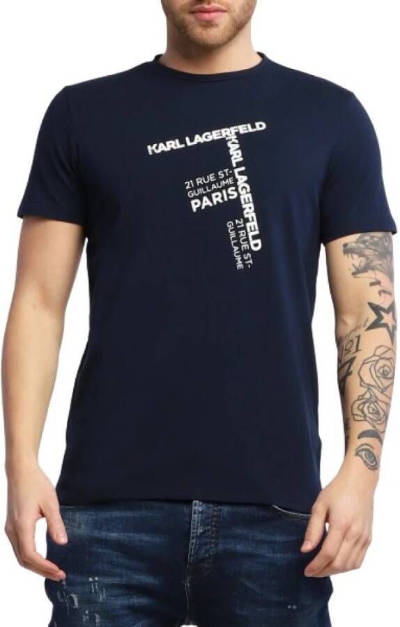 Karl Lagerfeld Beachwear T-shirt met logoprint