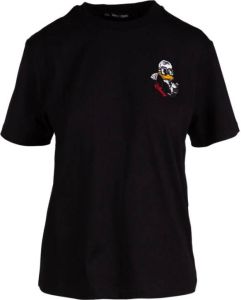 Karl Lagerfeld T-shirt met personage en tekst Zwart Dames