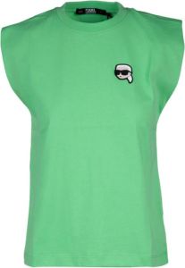Karl Lagerfeld T-shirt met personage Groen Dames
