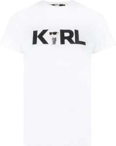 Karl Lagerfeld T-Shirt Wit Dames