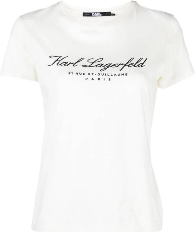 Karl Lagerfeld T-shirt White Dames