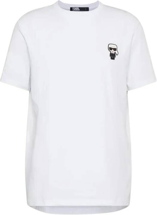 Karl Lagerfeld Wit Regular Fit T-Shirt White Heren