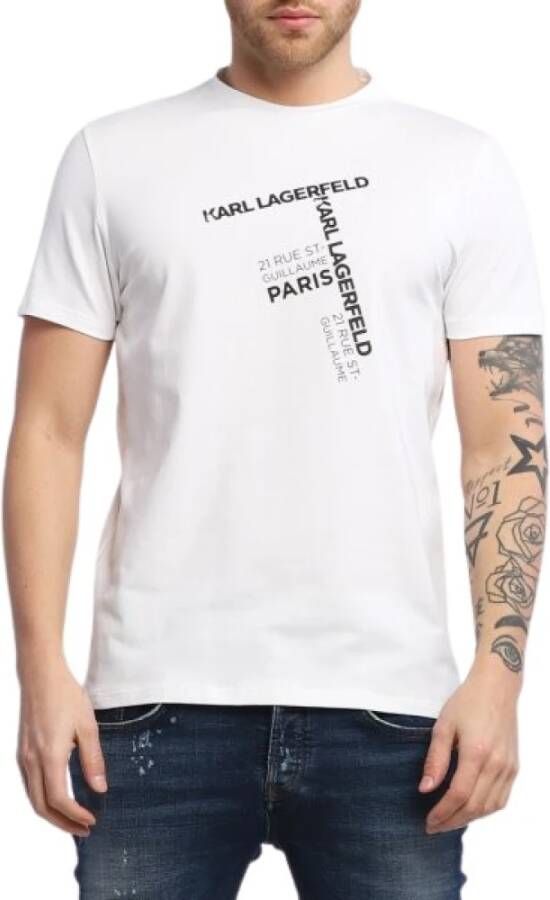 Karl Lagerfeld t-shirt Wit Heren