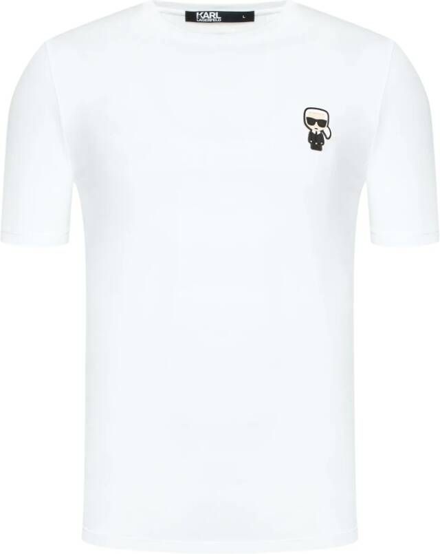 Karl Lagerfeld Wit Regular Fit T-Shirt White Heren