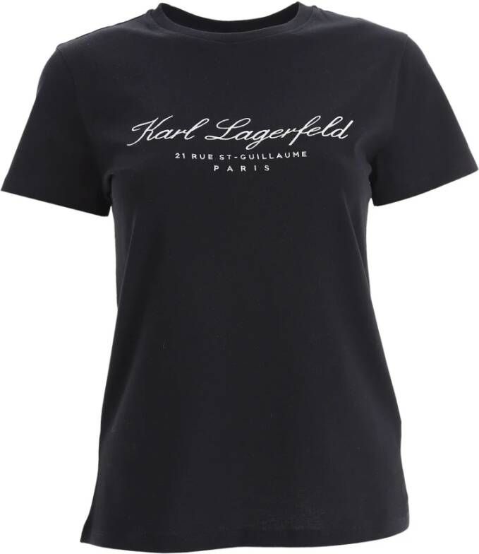 Karl Lagerfeld T-shirt Zwart Dames