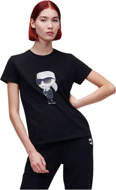 Karl Lagerfeld T-shirt Zwart Dames