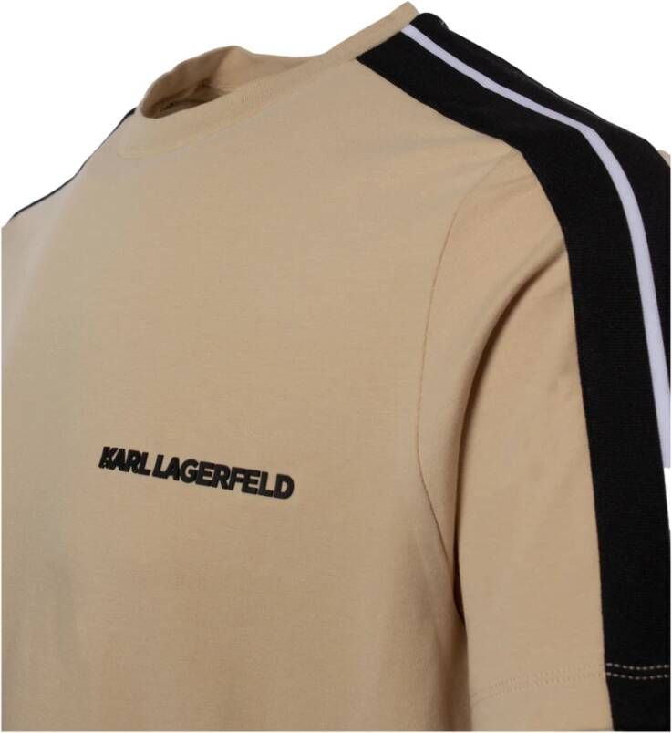 Karl Lagerfeld Klassiek T-shirt met korte mouwen Beige Heren