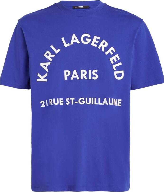 Karl Lagerfeld T-Shirts Blauw Heren