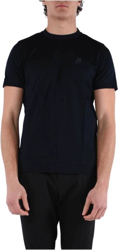 Karl Lagerfeld Navy Regular Fit T-Shirt Blauw Heren