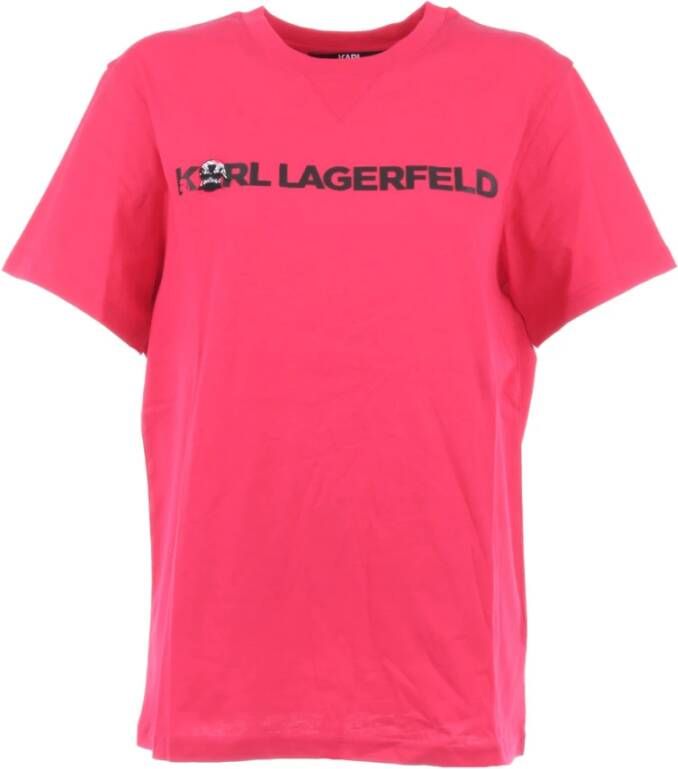 Karl Lagerfeld T-Shirts Roze Dames