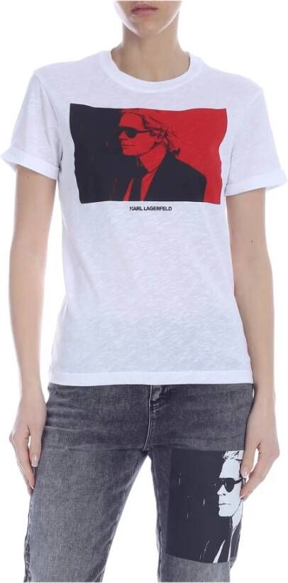 Karl Lagerfeld T-Shirts Wit Dames