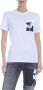 Karl Lagerfeld Legend Pocket T-Shirt in Wit White Dames - Thumbnail 1