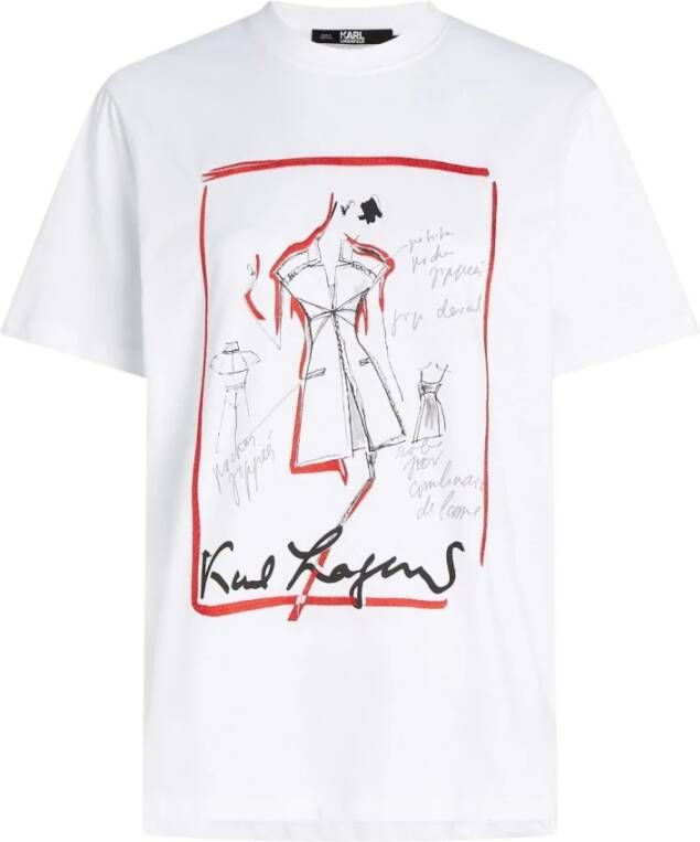 Karl Lagerfeld T-Shirts White Dames