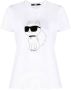 Karl Lagerfeld T-Shirt Maxi Print White Dames - Thumbnail 1