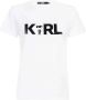 Karl Lagerfeld T-shirt Korte Mouw IKONIK 2.0 KARL LOGO T-SHIRT - Thumbnail 2
