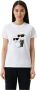 Karl Lagerfeld Wit T-shirt met Karl & Choupette afbeelding White Dames - Thumbnail 1