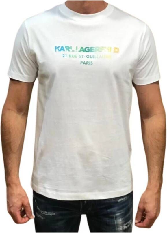 Karl Lagerfeld T-Shirts Wit Heren