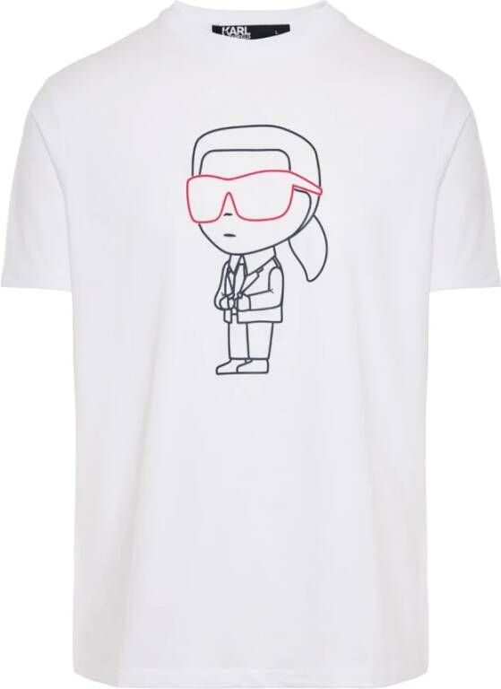 Karl Lagerfeld T-Shirts Wit Heren