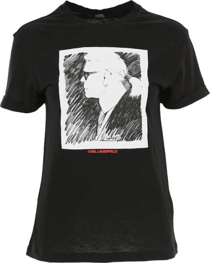Karl Lagerfeld T-Shirts Zwart Dames
