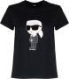 Karl Lagerfeld T-Shirts Black Dames - Thumbnail 1