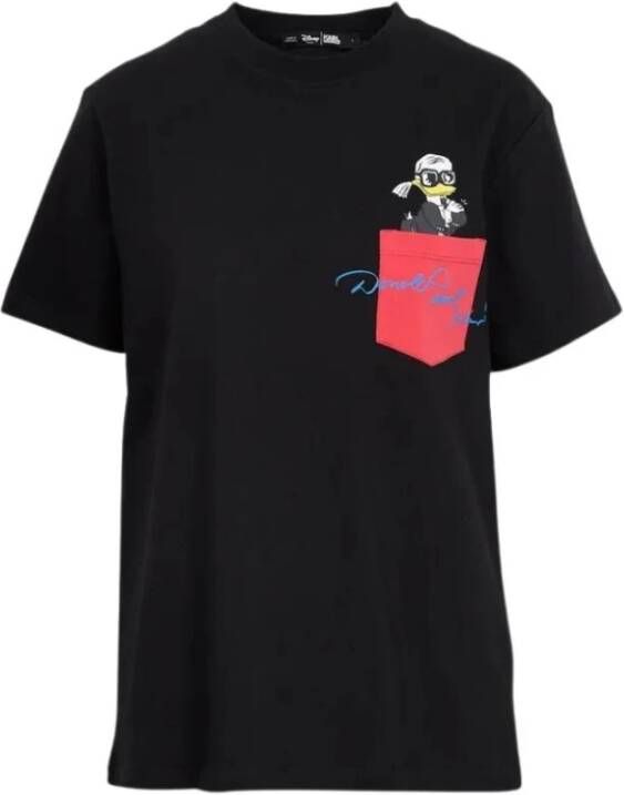 Karl Lagerfeld T-Shirt Disney Print Black Dames