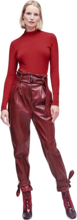 Karl Lagerfeld Tapered Trousers Rood Dames