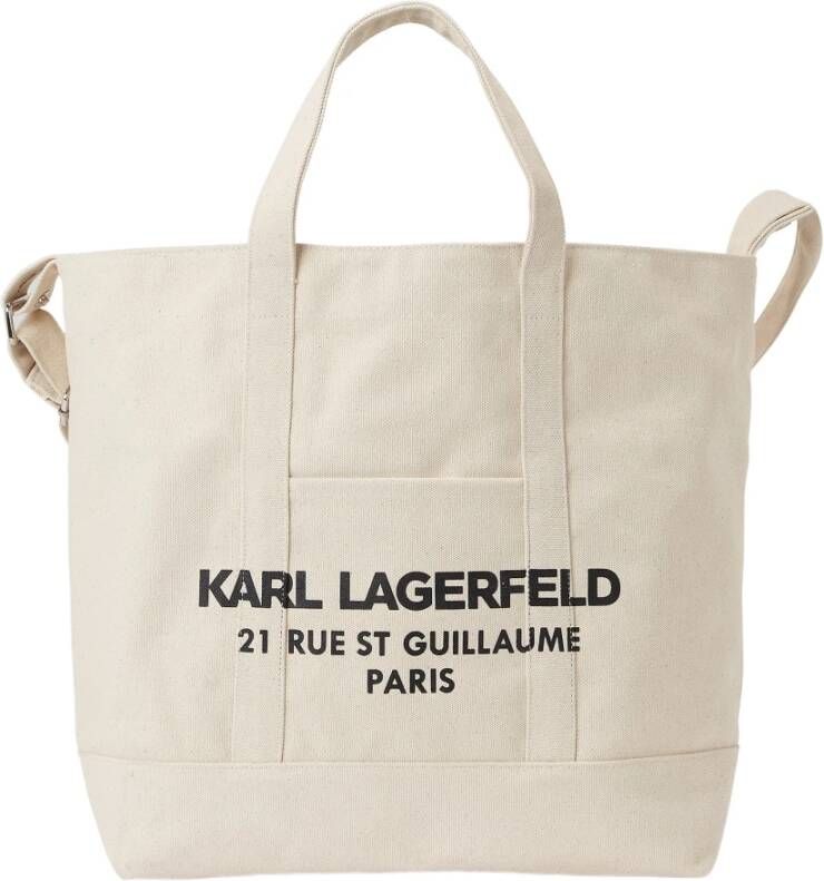 Karl Lagerfeld Shopper Rue St-Guillaume XL canvas Beige Dames