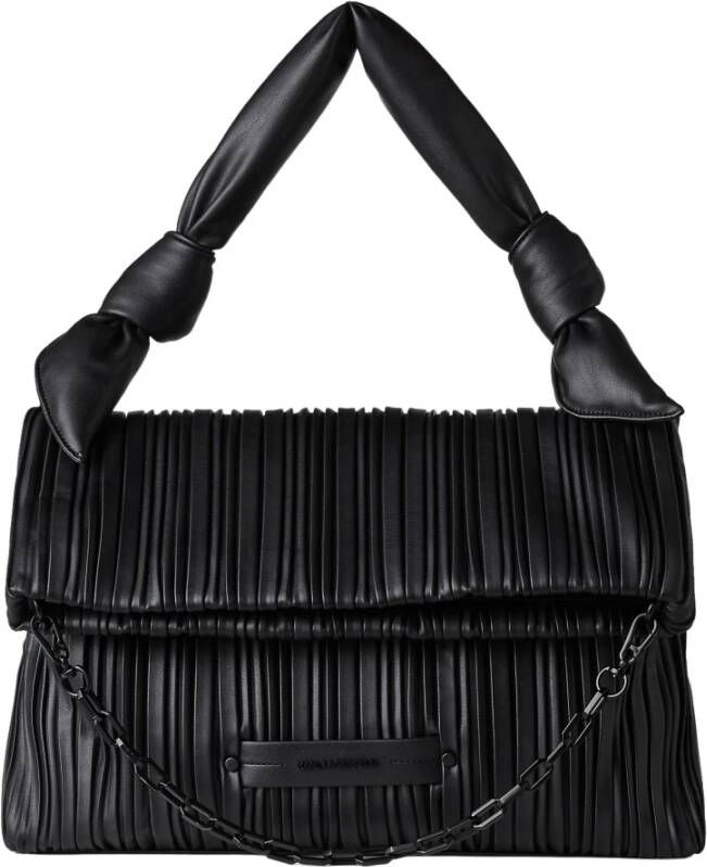 Karl Lagerfeld Totes Kushion Knotted Medium Fold Tote in zwart