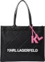 Karl Lagerfeld Tote Large K Skuare Embossed Zwart Dames - Thumbnail 1