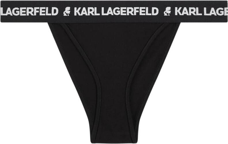 Karl Lagerfeld Underwear Bottom Logo Brazilian Zwart Dames