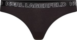 Karl Lagerfeld Underwear Bottom Ikonik 2.0 Thong Zwart Dames